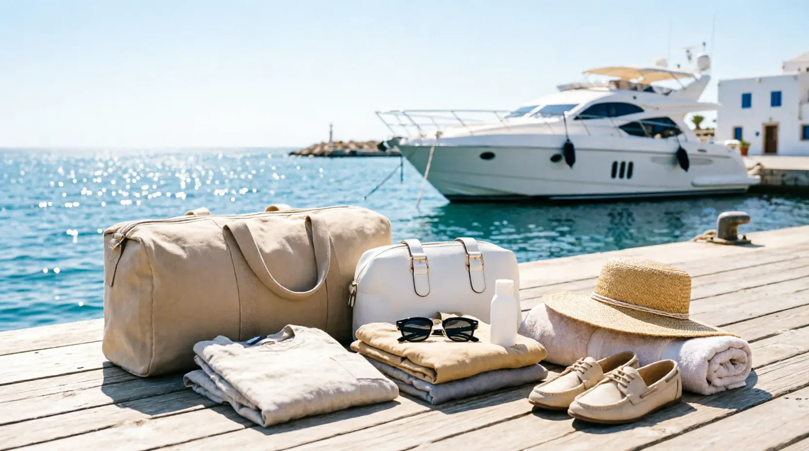 Reisegepäck für Yacht-Quest